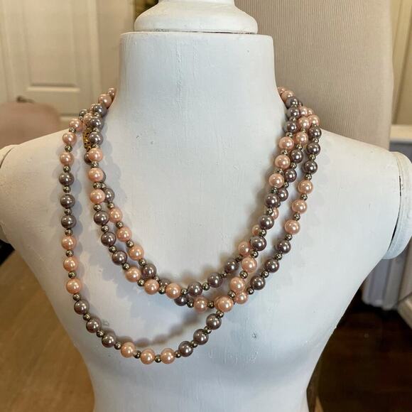 VINTAGE Lot of 4 Beaded Necklaces - Picture 5 of 12